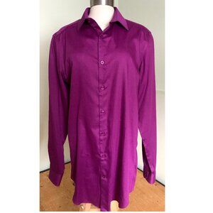BELLISSIMO Slim Fit Dress Shirt - Pink Size M/M